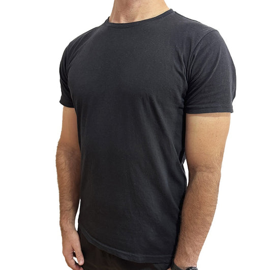Camiseta Básica Preta Algodão Peruano 4Linhas