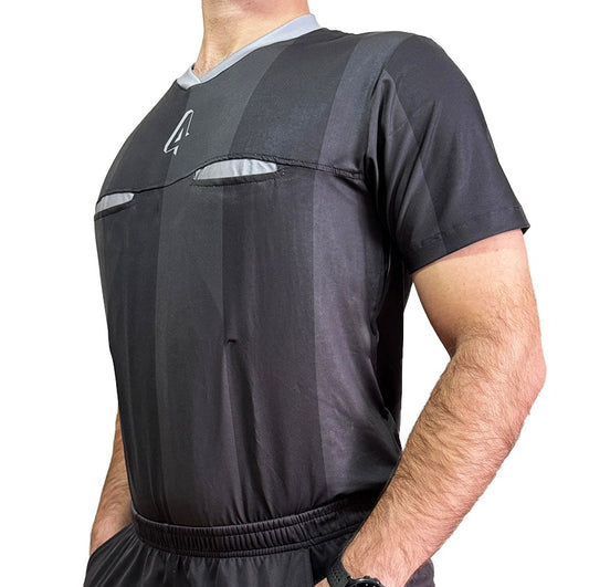 Camiseta Árbitro Uniforme Preta 4LINHAS