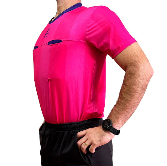 Camiseta Árbitro Uniforme Rosa 4LINHAS