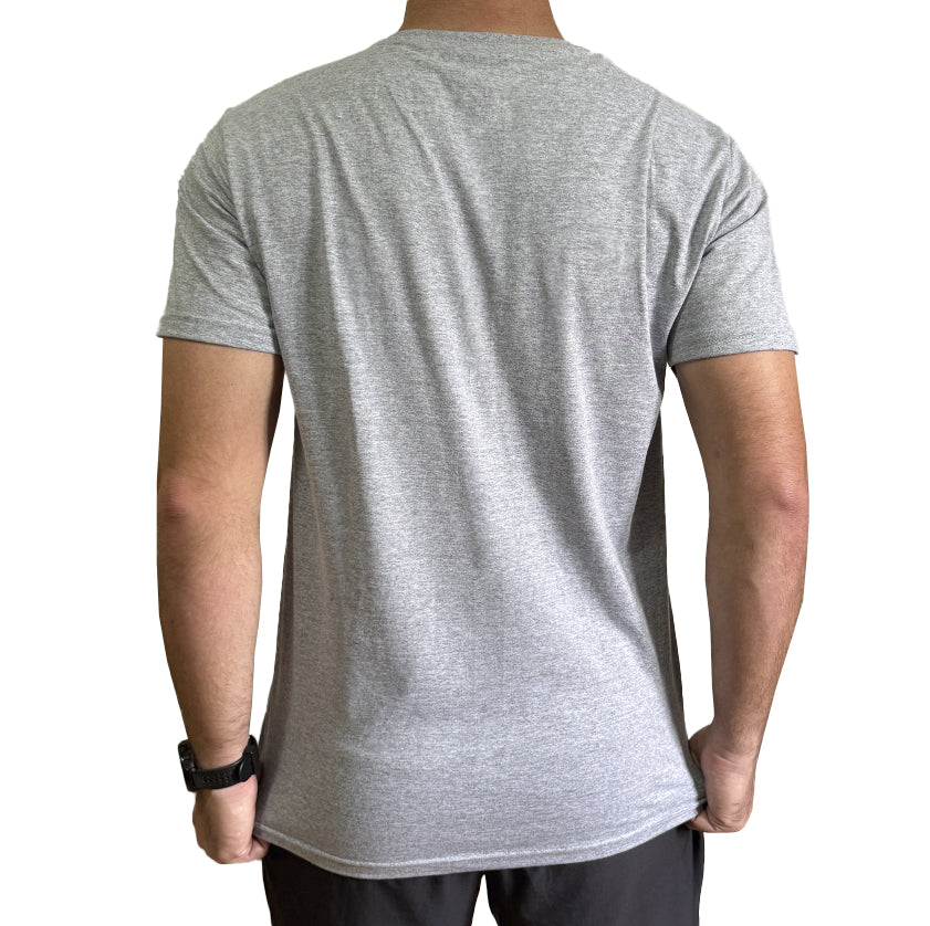 Camiseta Básica Cinza Algodão Peruano 4Linhas