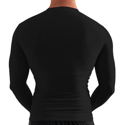 Camiseta Térmica Manga Longa Preta Oficial 4LINHAS