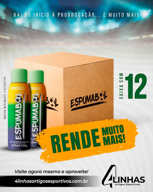 Kit Com 12 Sprays Demarcadores de Gramado ESPUMABOL