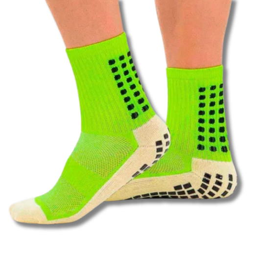 Meia Grip Verde Fluorescente